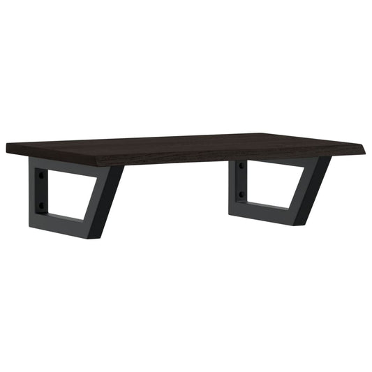 vidaXL Basin Shelf Wall Mounted Steel and Solid Wood Oak