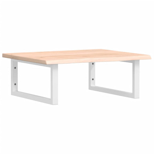 vidaXL Basin Shelf Wall Mounted Steel and Solid Wood Oak