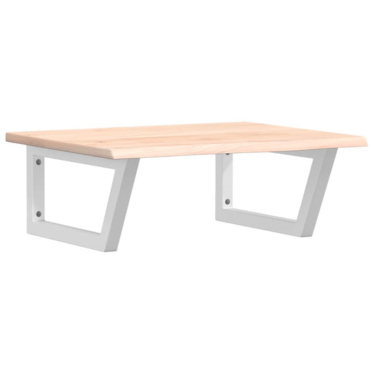 vidaXL Basin Shelf Wall Mounted Steel and Solid Wood Oak