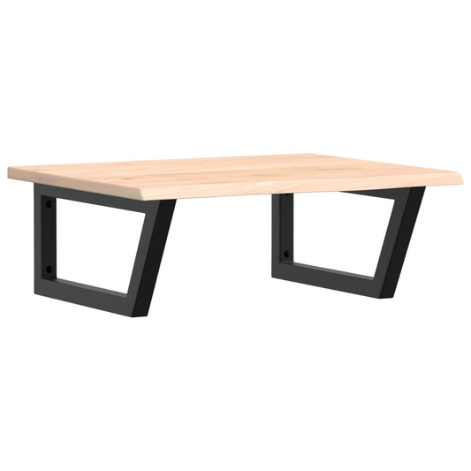 vidaXL Basin Shelf Wall Mounted Steel and Solid Wood Oak