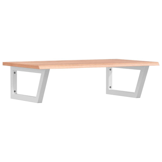 vidaXL Basin Shelf Wall Mounted Steel and Solid Wood Oak