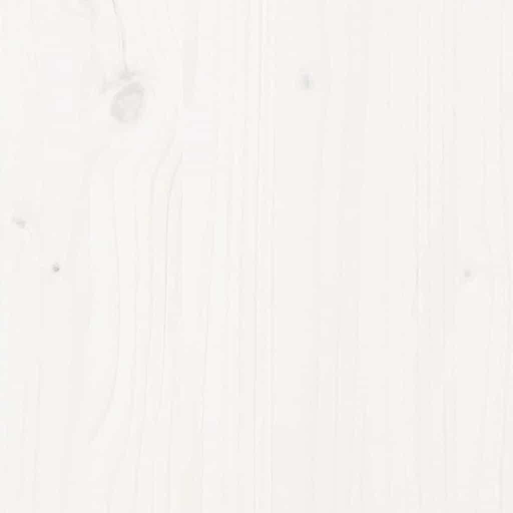 vidaXL Bed Frame without Mattress White 135x190 cm Double Solid Wood Pine