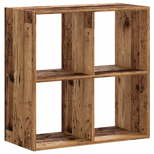vidaXL Bookcase Old Wood 68,5x32x68,5 cm Engineered Wood