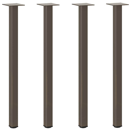 vidaXL Console Table Legs 4 pcs Natural Steel 72-74 cm Steel
