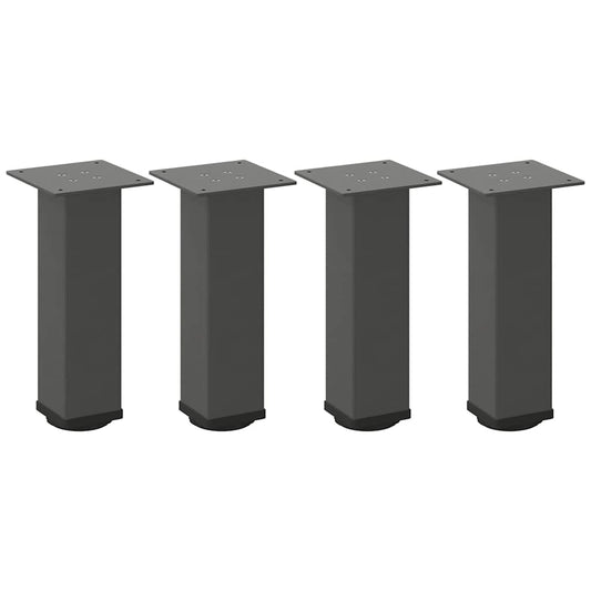 vidaXL Coffee Table Legs 4 pcs Anthracite 42-44 cm Steel