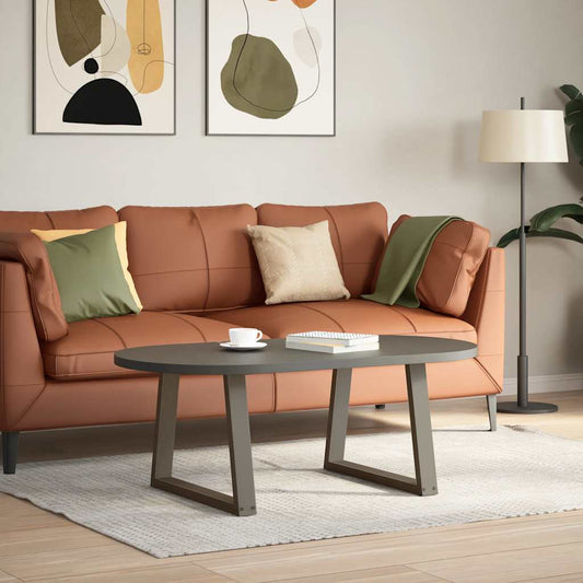 vidaXL Coffee Table Legs V-Shape 2 pcs Natural Steel 50x(42-43.3) cm