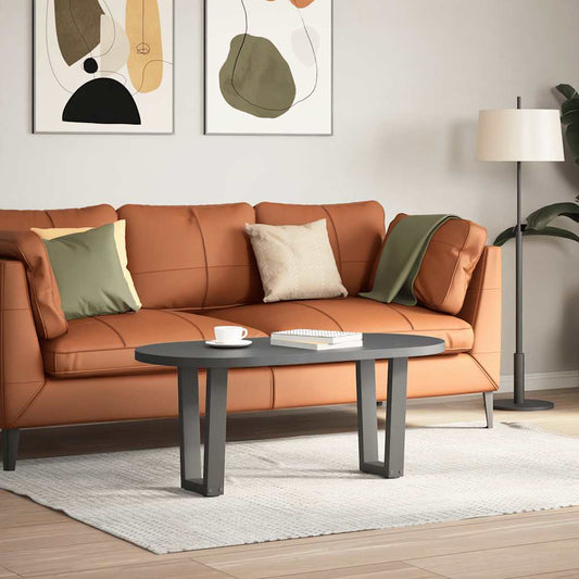 vidaXL Coffee Table Legs V-Shape 2 pcs Anthracite 28x(42-43.3)cm Steel