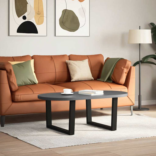 vidaXL Coffee Table Legs V-Shape 2 pcs Black 70x(42-43,3) cm Steel