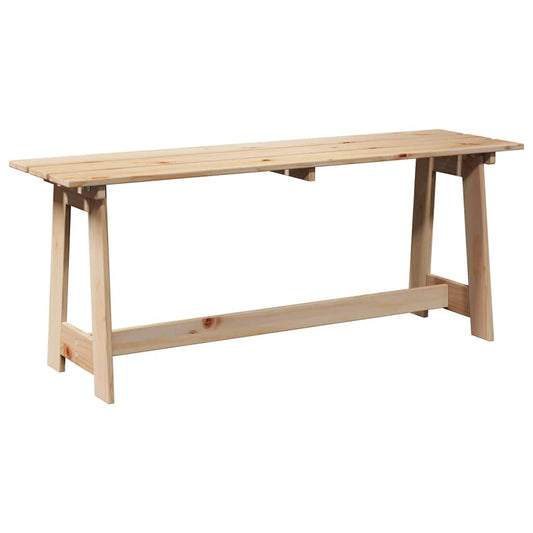 vidaXL Outdoor Bench Natural 119 x 37 x 47 cm Solid Pine Wood