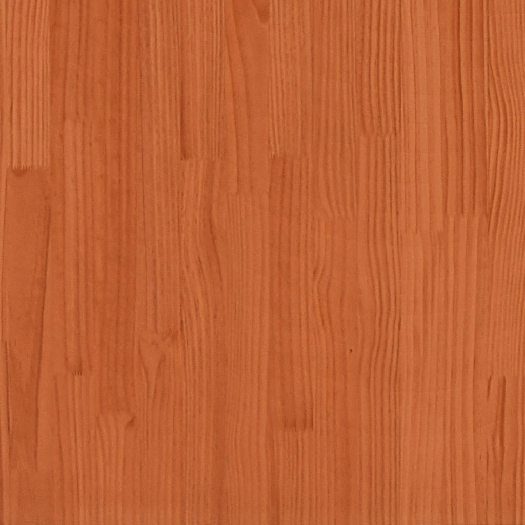 vidaXL Bed Frame with Headboard without Mattress Wax Brown 140x200 cm