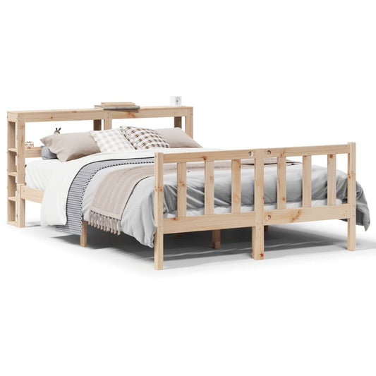 vidaXL Bed Frame without Mattress 140x200 cm Solid Wood Pine