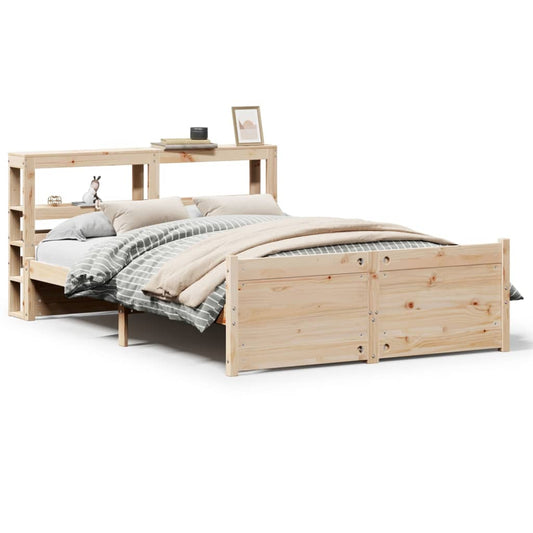 vidaXL Bed Frame with Headboard without Mattress 140x200 cm
