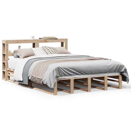 vidaXL Bed Frame without Mattress 140x200 cm Solid Wood Pine