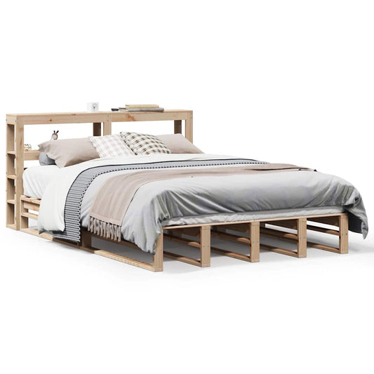 vidaXL Bed Frame without Mattress 150x200 cm Solid Wood Pine