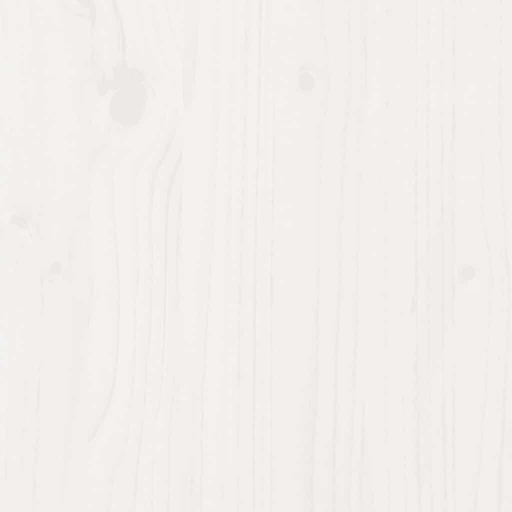 vidaXL Bed Frame without Mattress White 100x200 cm Solid Wood Pine