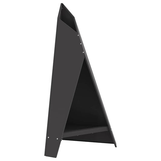 vidaXL Fire Pit Black 58 x 40 x 100 cm Steel