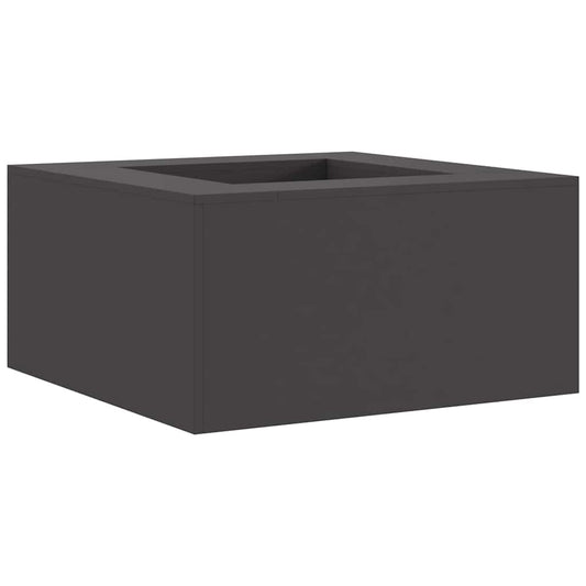vidaXL Fire Pit Black 80 x 80 x 40 cm Steel