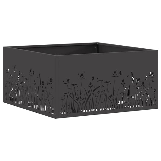 vidaXL Fire Pit Black 60 x 60 x 30 cm Steel
