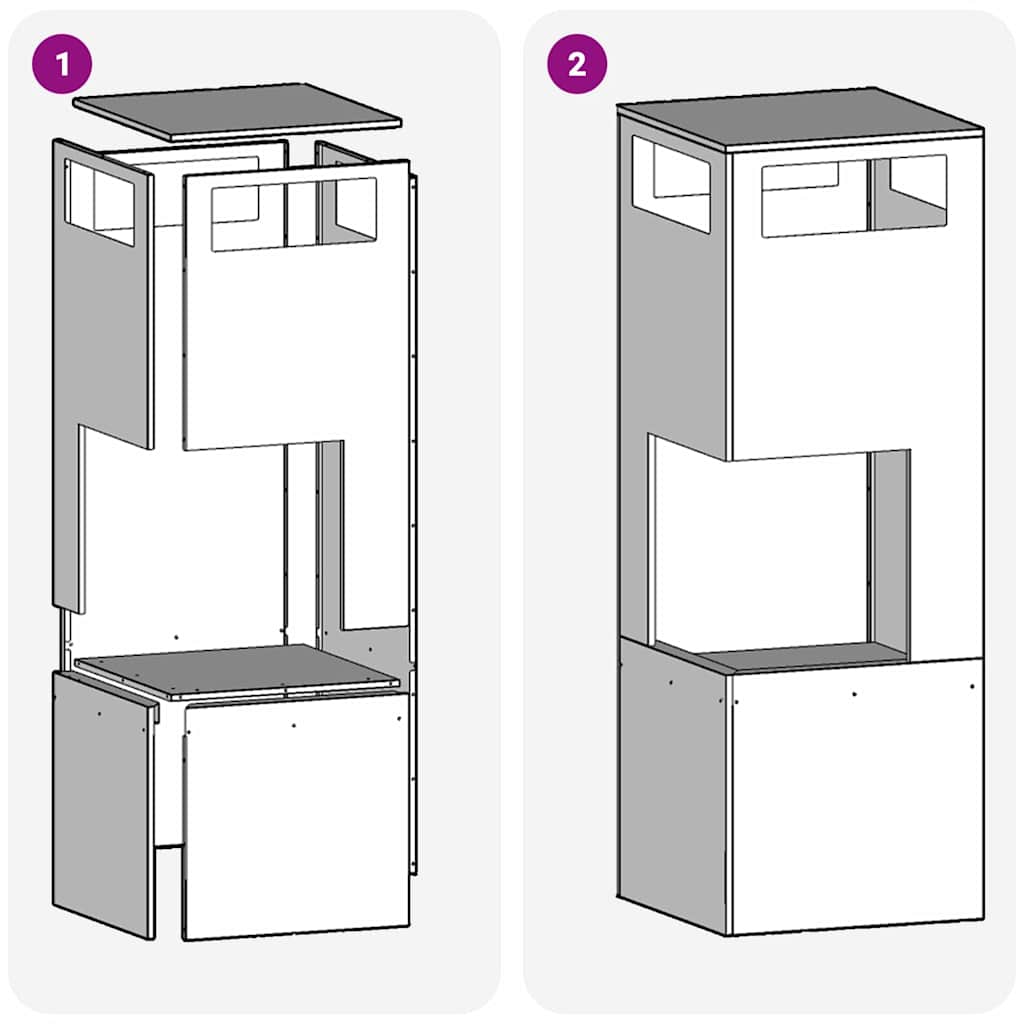 vidaXL Fire Pit Brown 35 x 35 x 100 cm Weathering steel