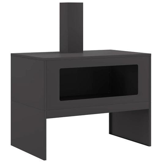 vidaXL Fire Pit Black 80 x 50 x 96 cm Cold-rolled Steel