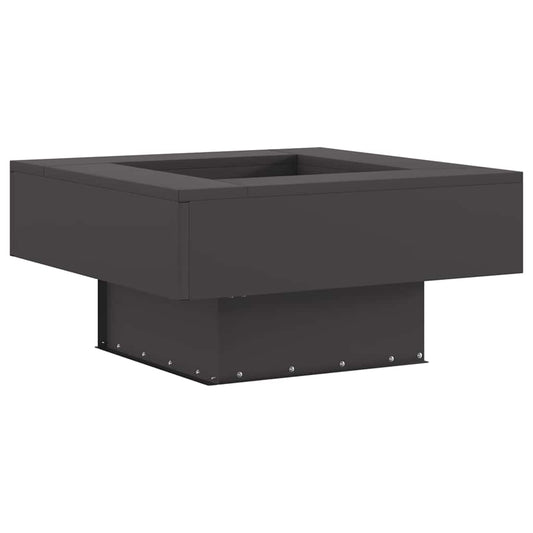 vidaXL Fire Pit Black 60 x 60 x 30 cm Steel