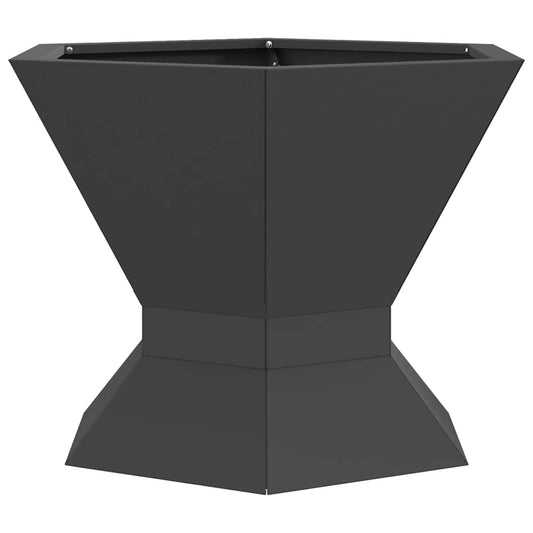 vidaXL Fire Pit Black 50 x 50 x 40 cm Steel