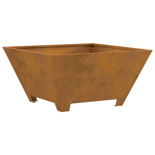 vidaXL Fire Pit Brown 60 x 60 x 30 cm Weathering steel