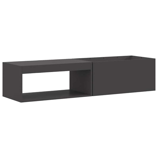 vidaXL Fire Pit Black 160 x 45 x 35 cm Steel