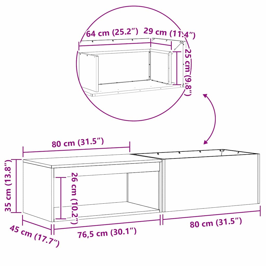 vidaXL Fire Pit Black 160 x 45 x 35 cm Cold-rolled steel
