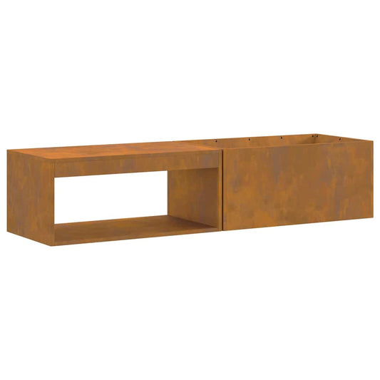 vidaXL Fire Pit Brown 160 x 45 x 35 cm Weathering steel
