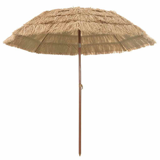 vidaXL Beach Parasol Brown Ø 265 x 267 cm Steel