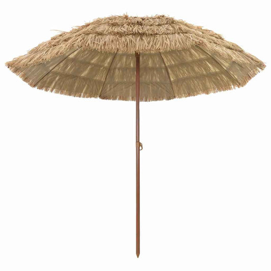 vidaXL Beach Parasol Brown Ø 265 x 267 cm Steel