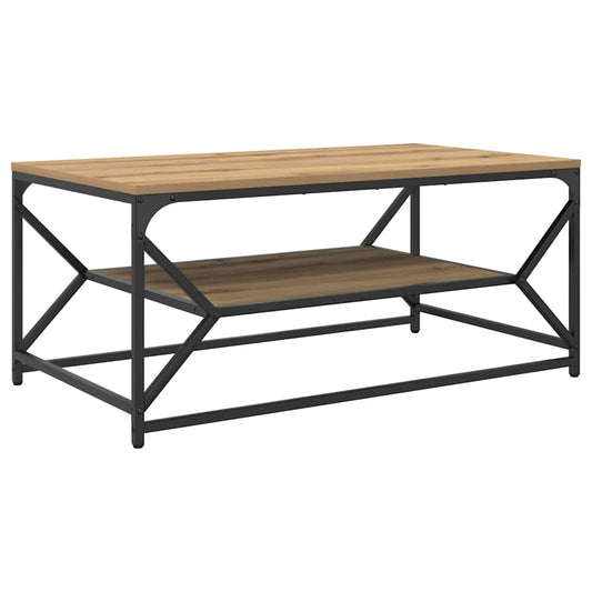 vidaXL Coffee Table Artisan Oak 90 x 50 x 40 cm