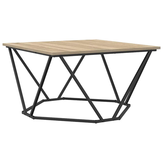 vidaXL Coffee Table Sonoma Oak 80 x 80 x 45 cm