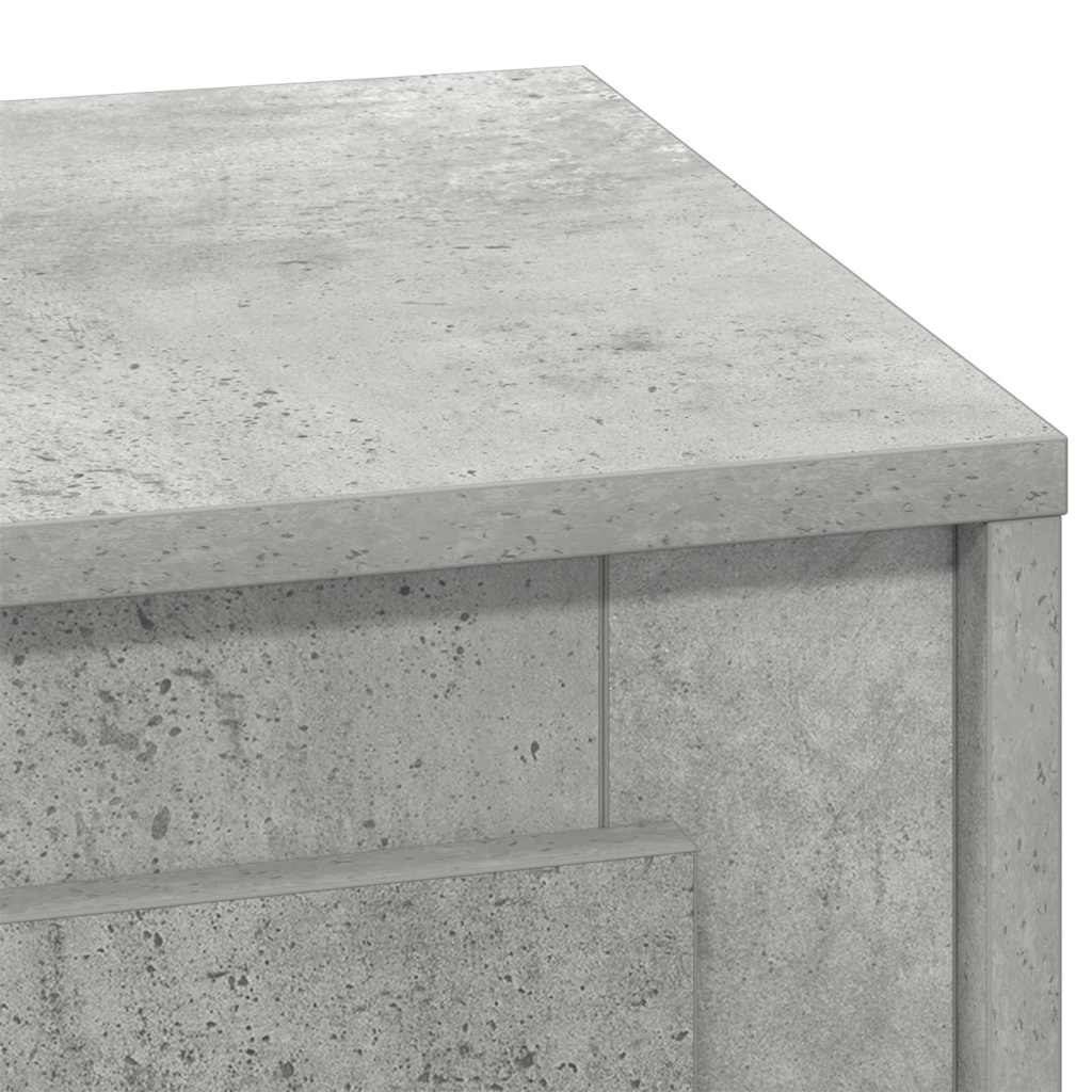 vidaXL Bedside Cabinet 2 pcs Concrete Grey 44 x 34.5 x 45 cm
