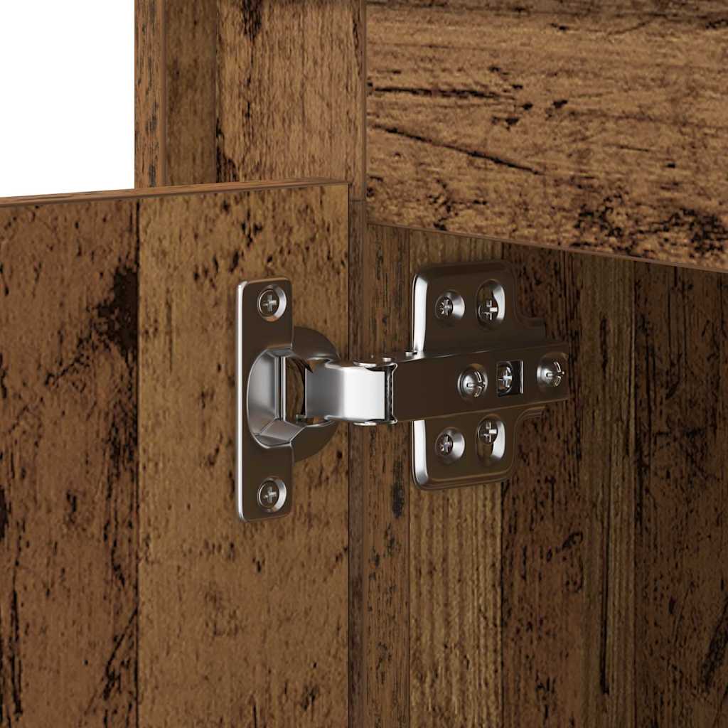 vidaXL Bedside Cabinet Old Wood 44 x 34.5 x 45 cm Engineered Wood