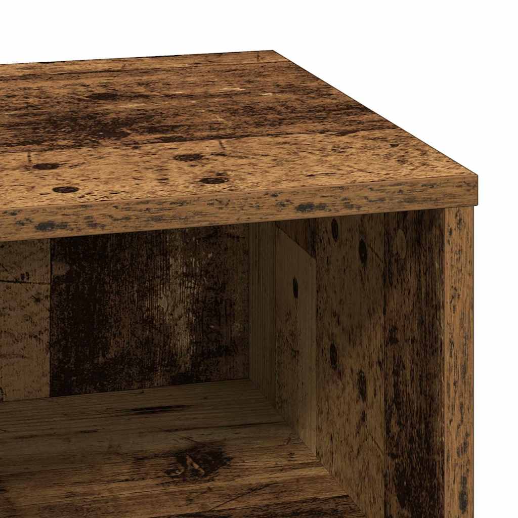 vidaXL Bedside Cabinet with Drawer 2 pcs Old Wood 50 x 34.5 x 50 cm
