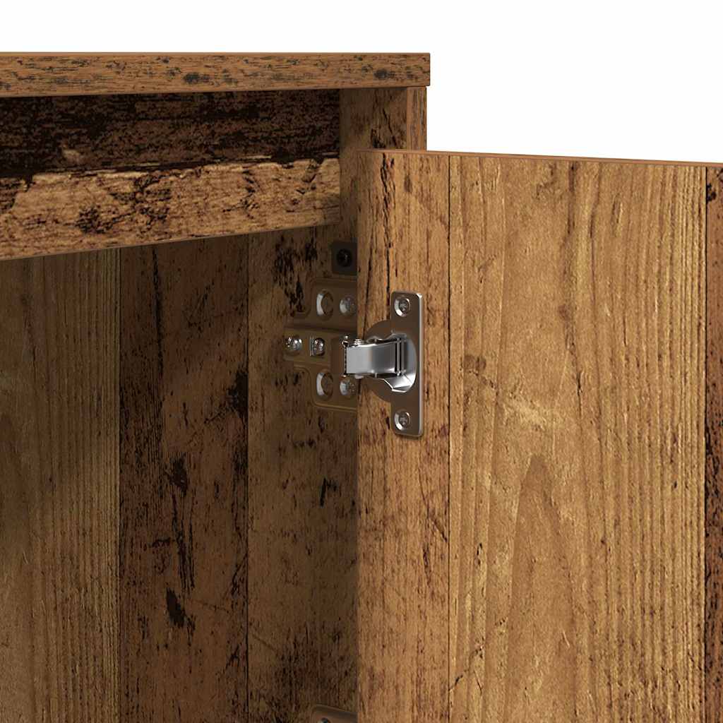 vidaXL Bedside Cabinet Old Wood 39 x 34.5 x 50 cm Engineered wood
