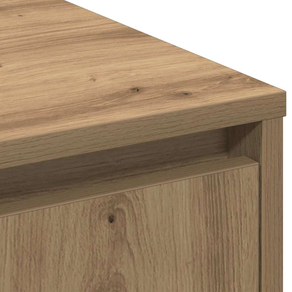 vidaXL LED Sideboard Artisan Oak 71 x 34.5 x 75 cm Engineered Wood