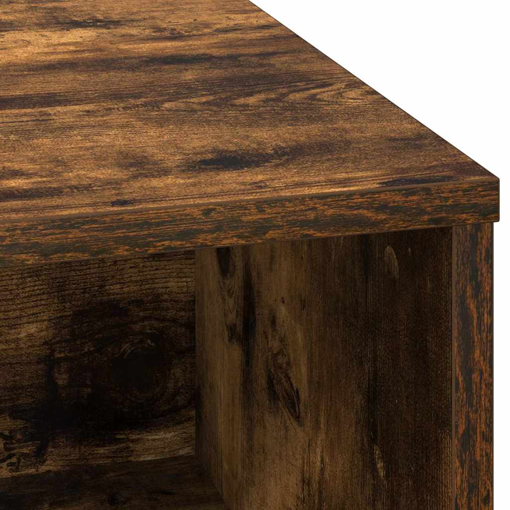 vidaXL LED Sideboard Smoked Oak 71 x 34.5 x 75 cm Engineered Wood