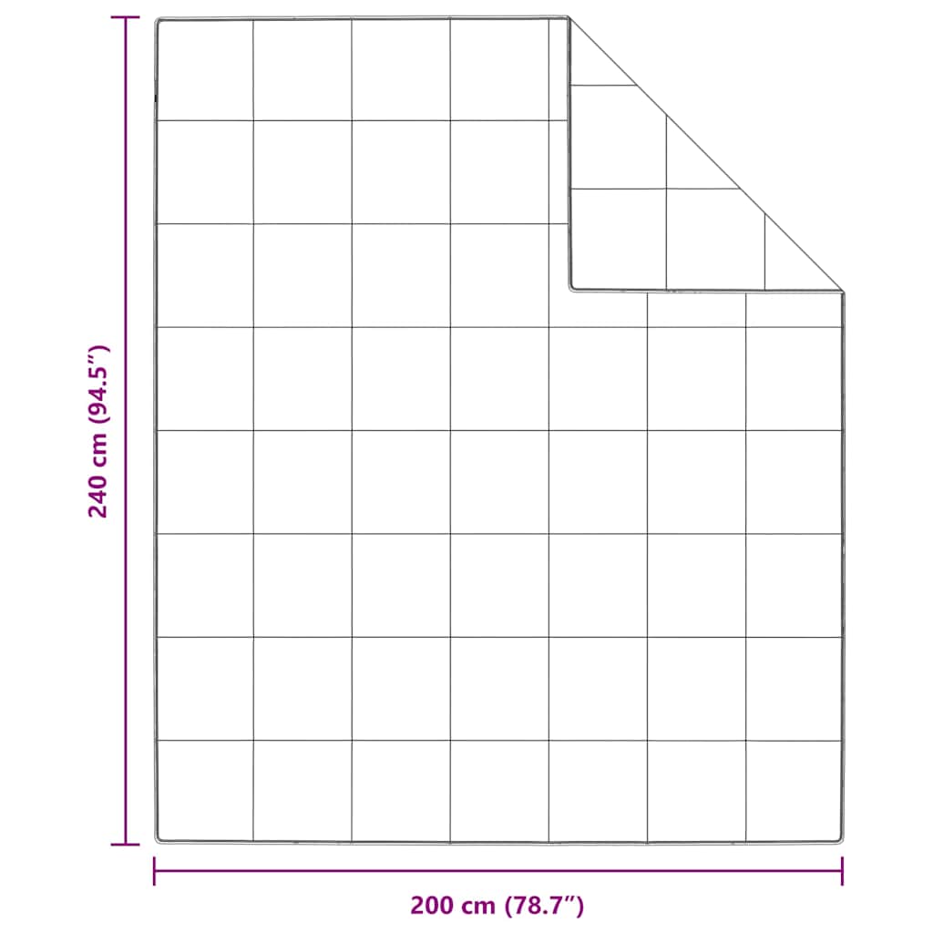 vidaXL Summer Duvet White 240 x 200 cm Feather