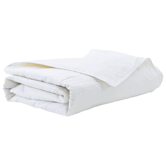 vidaXL Summer Duvet White 155 x 220 cm Feather