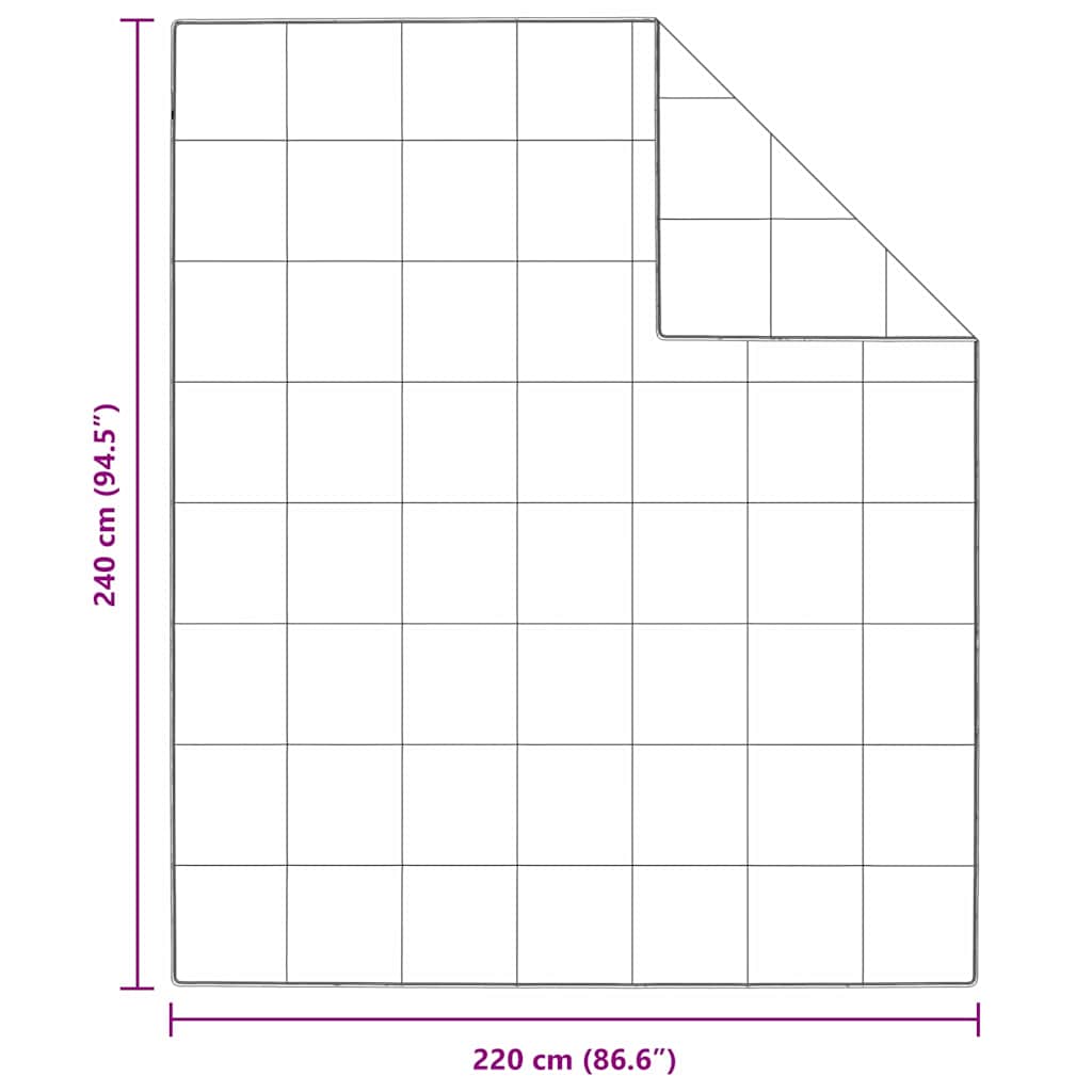 vidaXL Winter Duvet White 240 x 220 cm Down