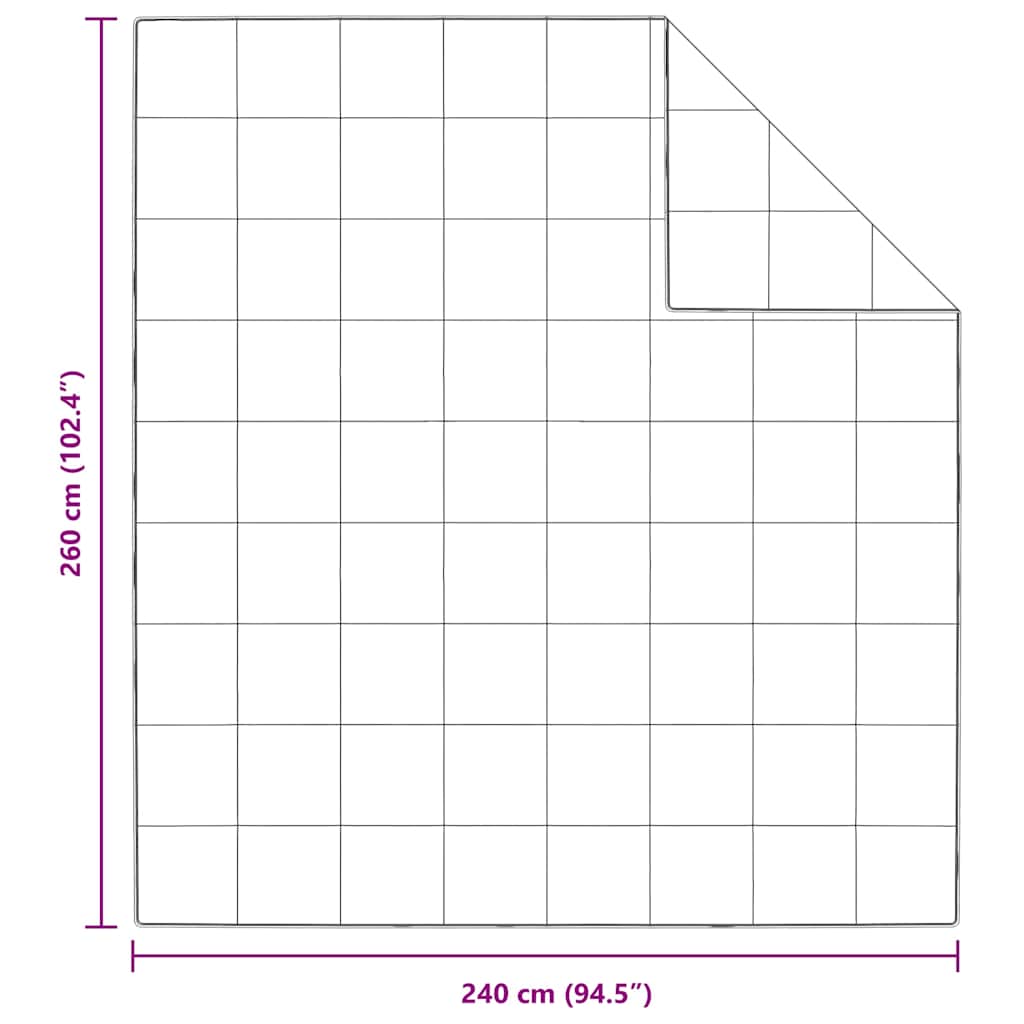 vidaXL Winter Duvet White 240 x 260 cm Down