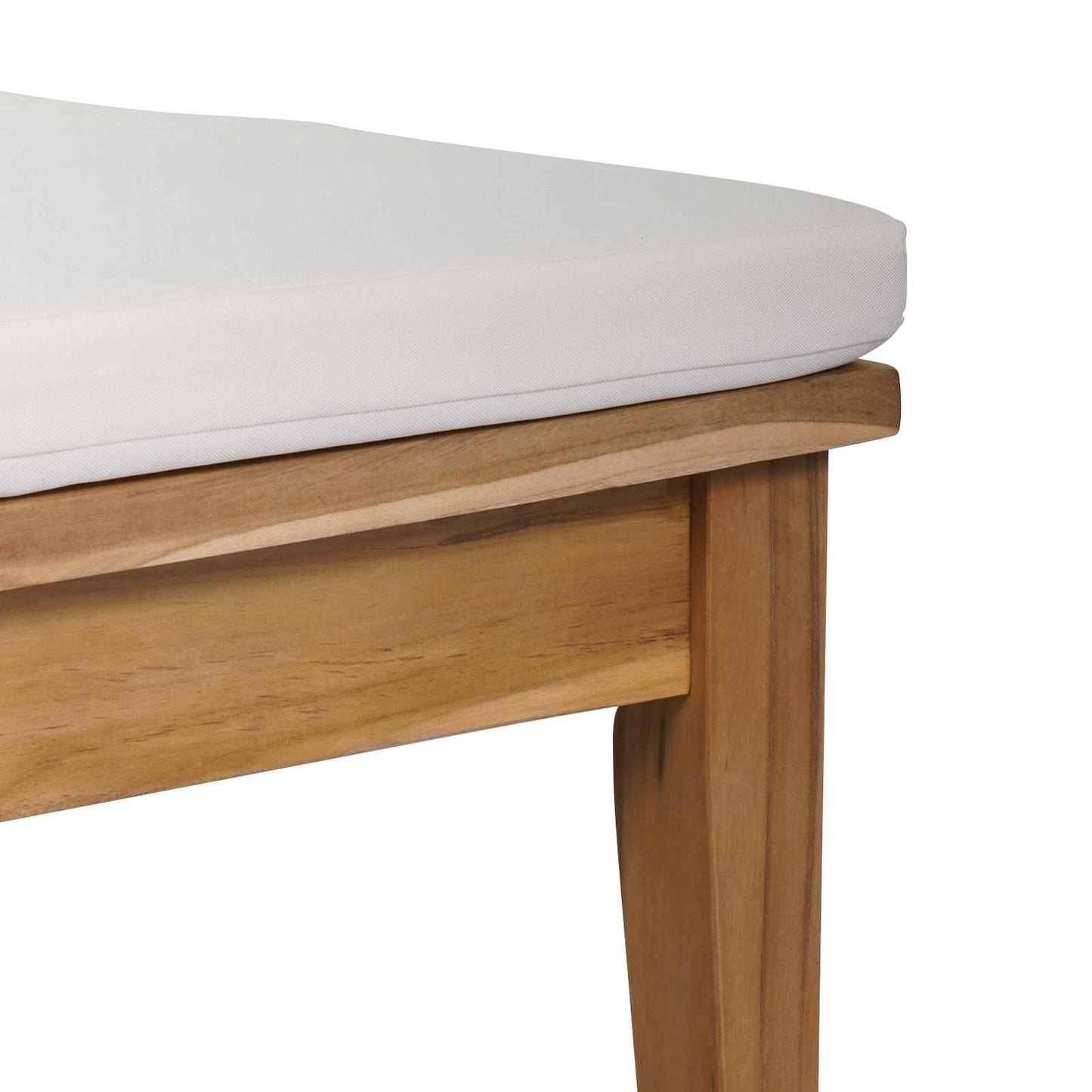 vidaXL Garden Bench and Table Set 2 pcs Cream and Brown