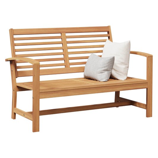 vidaXL Garden Bench Natural 110 x 64 x 76.5 cm Solid teak wood