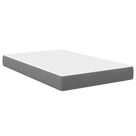 vidaXL Bed Mattress with Mattress Light Grey 120 x 190 cm Fabric