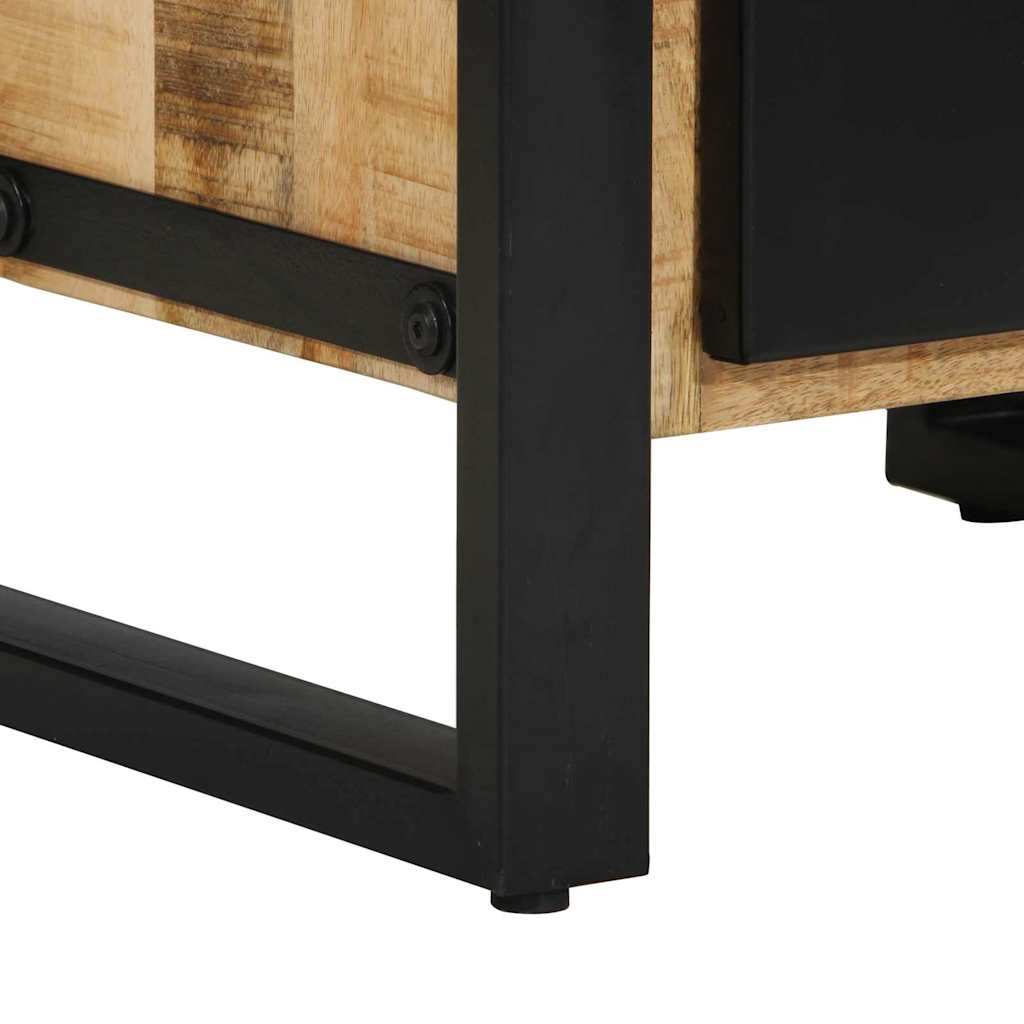 vidaXL Bathroom Furniture Set 2 pcs Brown and Black Solid Mango Wood