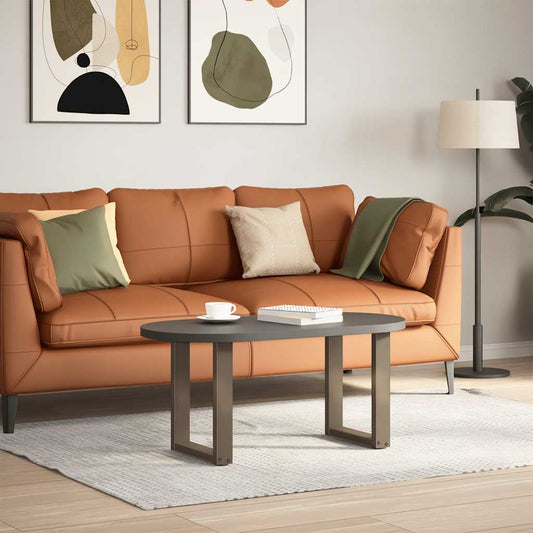 vidaXL Coffee Table Legs U-Shaped 2 pcs Natural Steel 38x(42-43) cm Steel