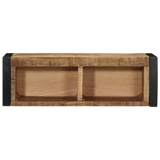 vidaXL TV Cabinet 80x30x25 cm Solid Rough Wood Mango